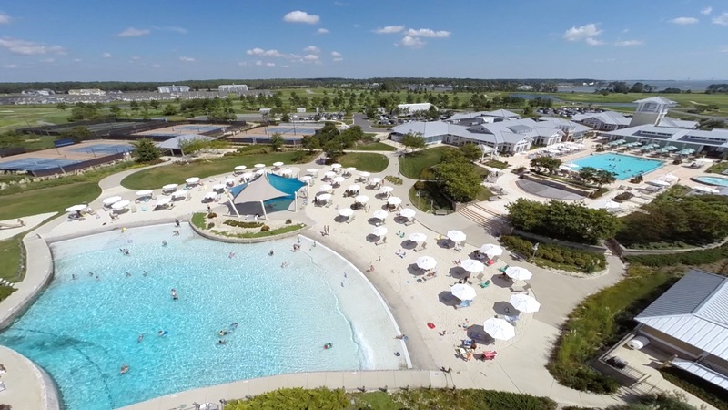 Wave Pool and Outdoor Pool Area
